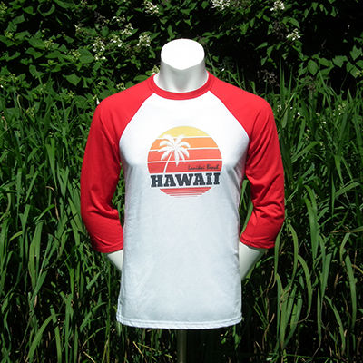 T-shirt baseball Hawaii pour hommes